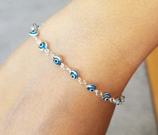 Mystic Evil Eye 925 Silver Bracelet