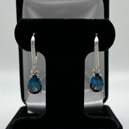 Spinel Moissanite Diamond 925 Silver Earring