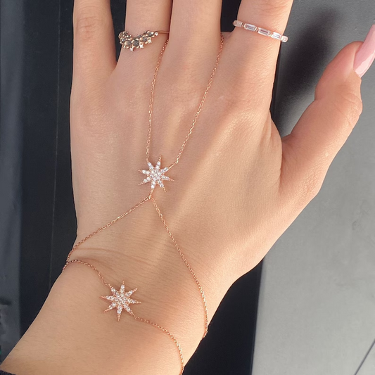 Gypsy 925 Silver Hand Chain