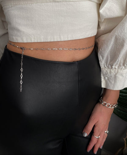 Delicate 925 Silver Waist Chain