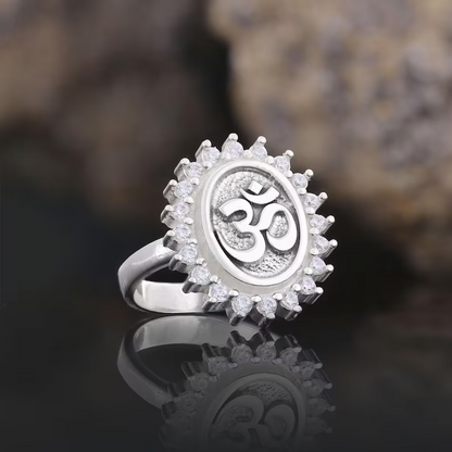 Om 925 Silver Ring