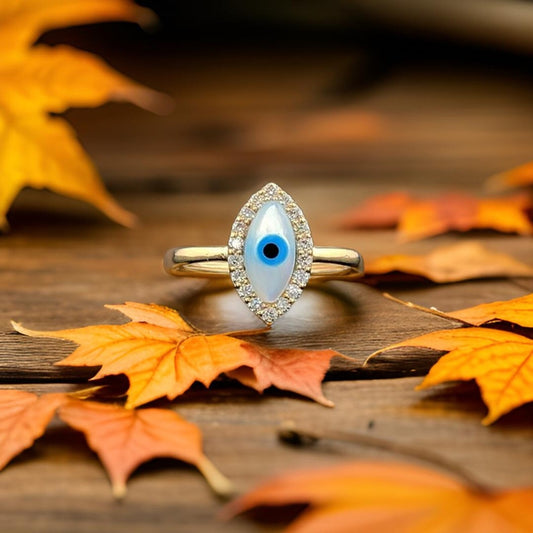 Luxurious Evil Eye 925 Silver Toe Ring