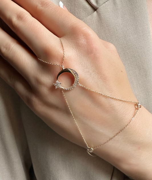 Star 925 Silver Hand Chain