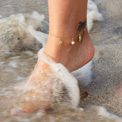 Surfer 925 Silver Anklet