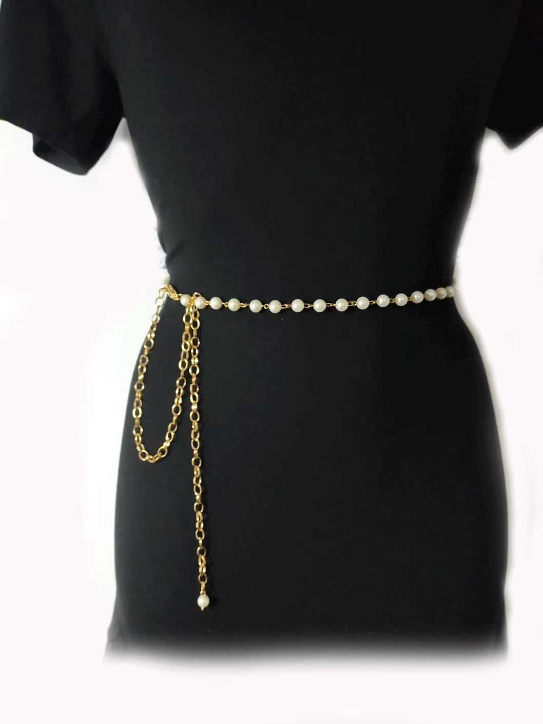 Pearl 925 Silver Waist Chain