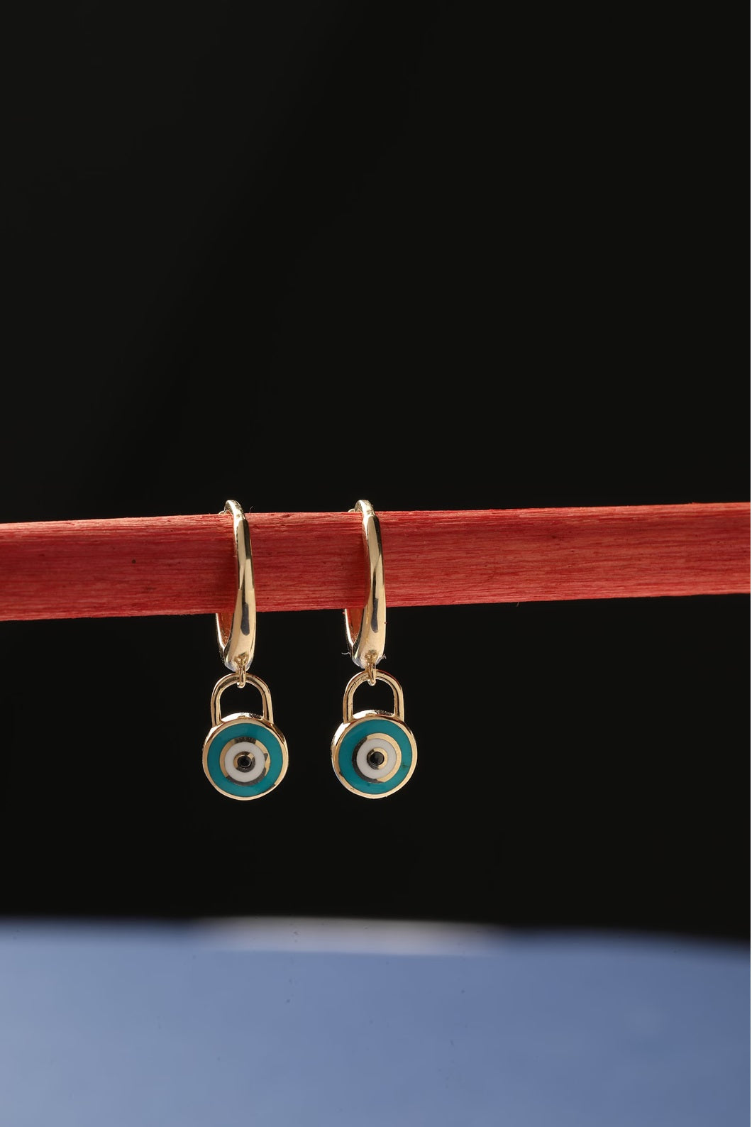 Custom Evil Eye 925 Silver Earring