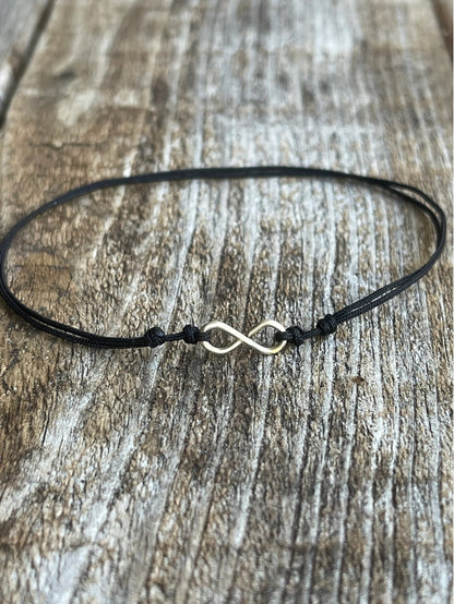 Infinity Simple 925 Silver Anklet