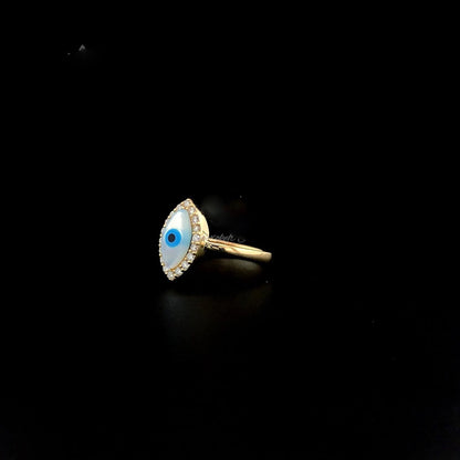 Luxurious Evil Eye 925 Silver Toe Ring