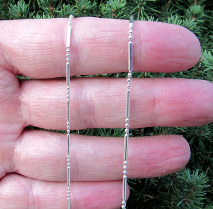 Italian oval bar 925 Silver Chain