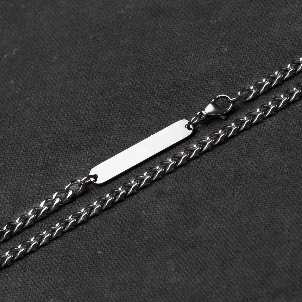 Curb 925 Silver Men's Chain