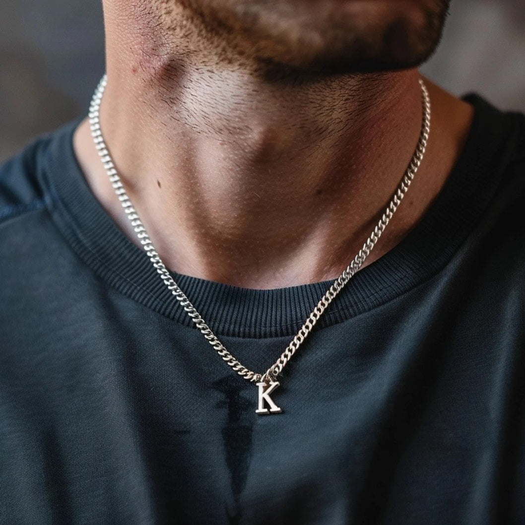 Intial 925 Silver Men's Chain