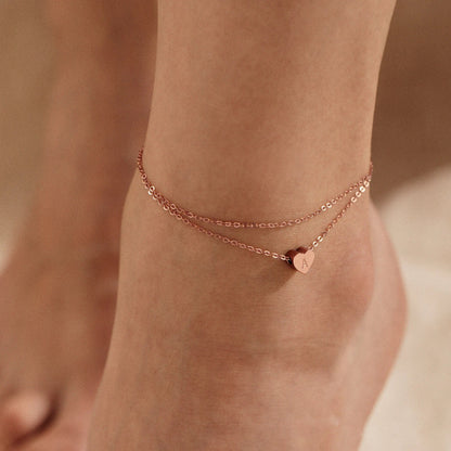 Dainty Heart 925 Silver Anklet