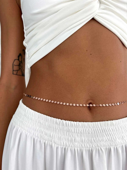 Long 925 Silver Waist Chain