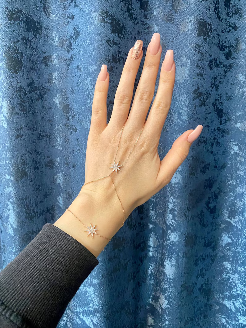 Gypsy 925 Silver Hand Chain