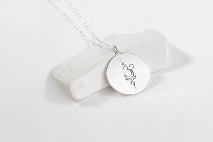 Om 925 Silver Necklace