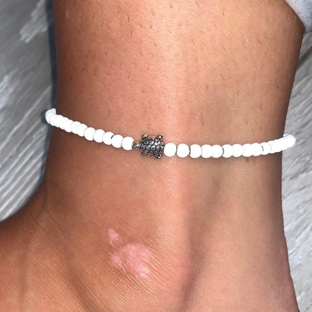 Miracle Bead Pearl 925 Silver Anklet