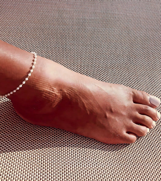 Pearl 925 Silver Anklet