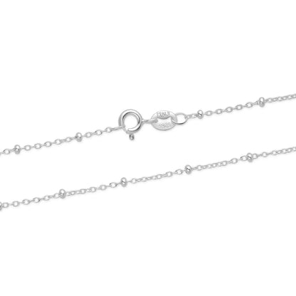 Satellite Beaded 925 Silver Chain