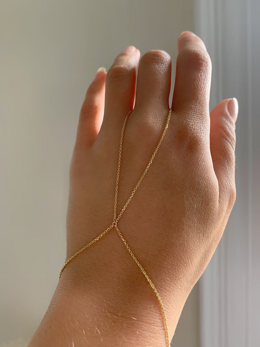 Simple 925 Silver Hand Chain