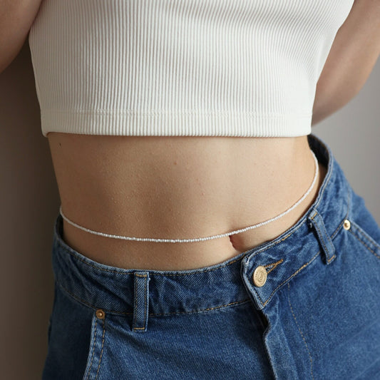 Tiny 925 Silver Waist Chain