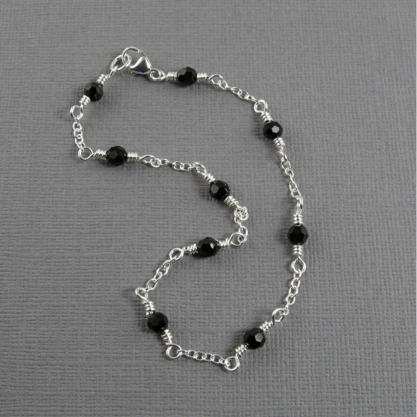 Crystal 925 Silver Anklet