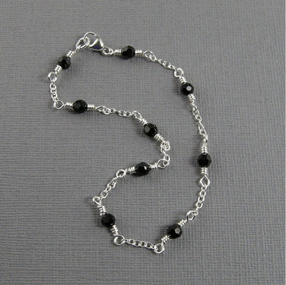Crystal 925 Silver Anklet