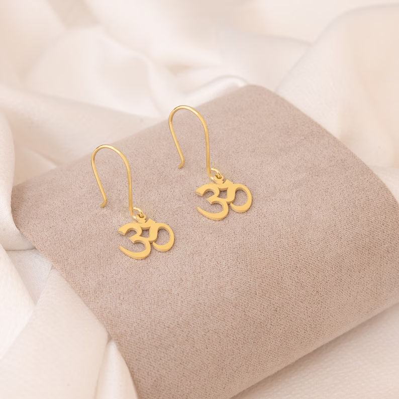 Om 925 Silver Earring