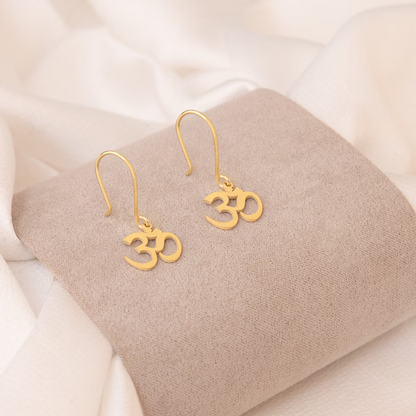 Om 925 Silver Earring