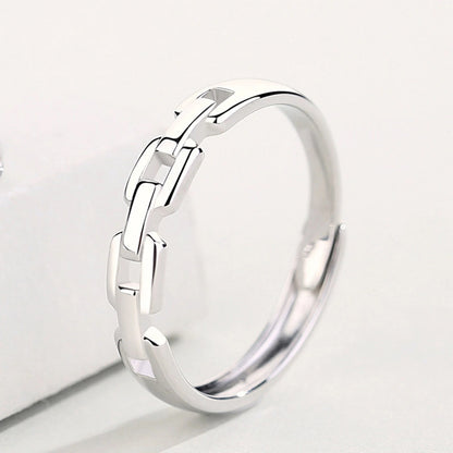 Link 925 Silver Ring Set