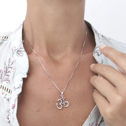 Om 925 Silver Necklace