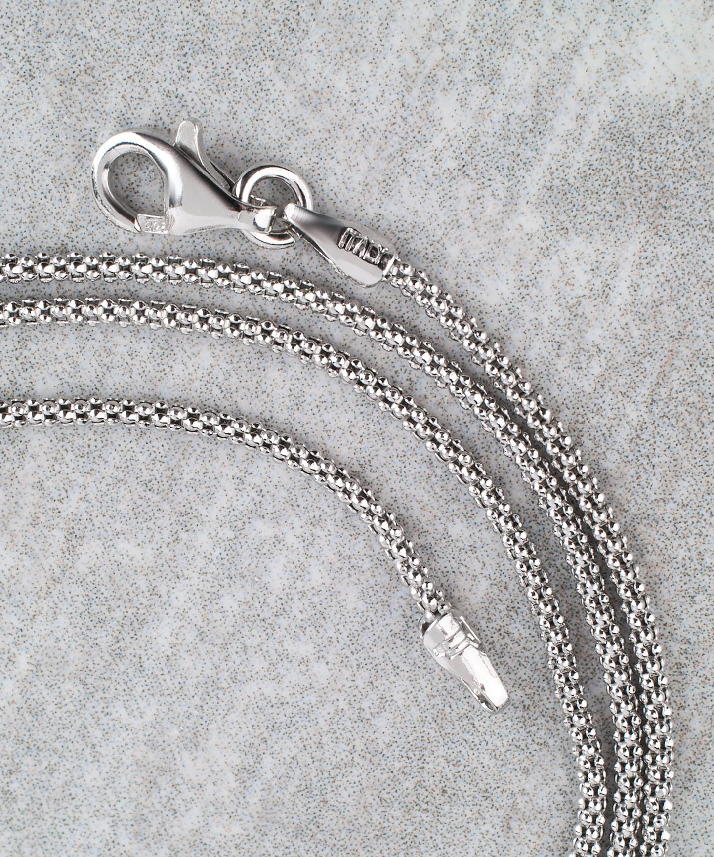 Popcorn 925 Silver Chain