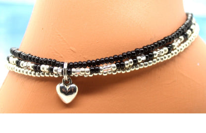 Elastic 925 Silver Anklet