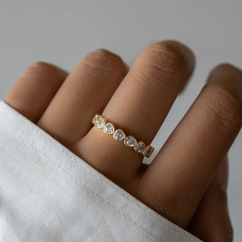 Heart 925 Eternity Band