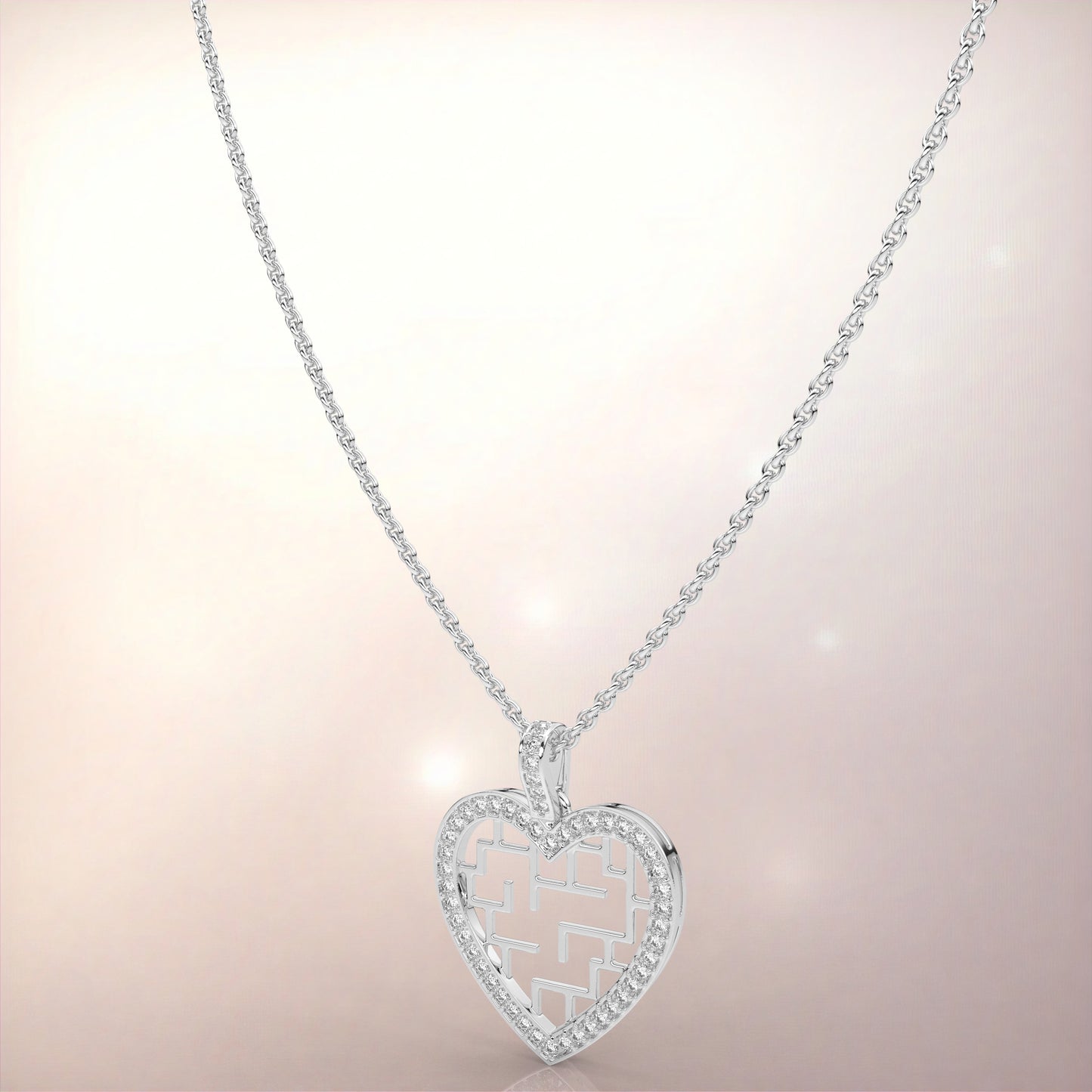 Moissanite Diamond 925 Silver Necklace