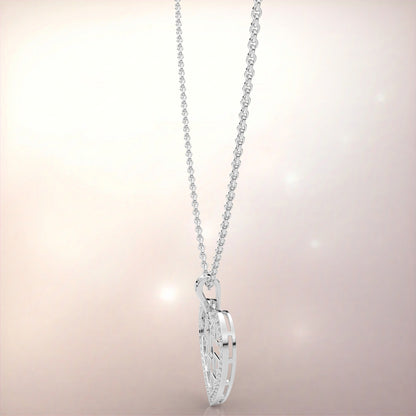 Moissanite Diamond 925 Silver Necklace