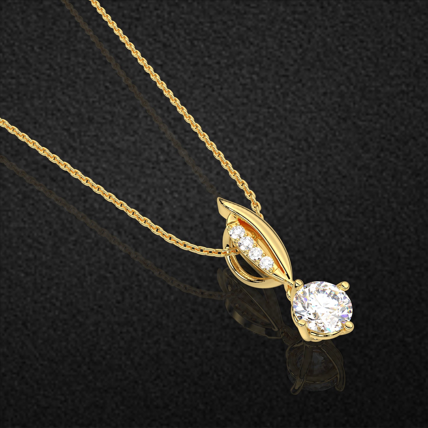 The Peramila 925 Silver Yellow Gold Necklace