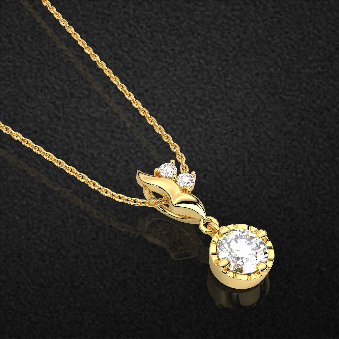 Classic 925 Silver Gold Necklace