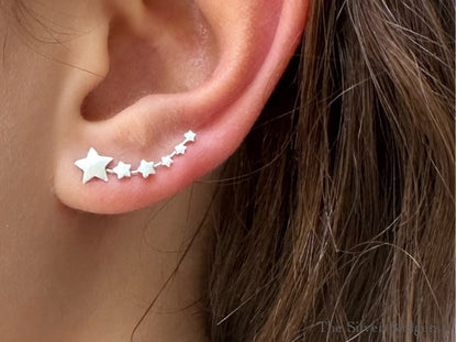 Six Star 925 Silver Earring