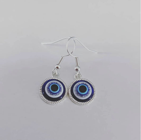 Casual Evil Eye 925 Silver Earring