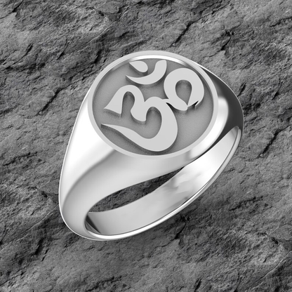 Om 925 Silver Ring