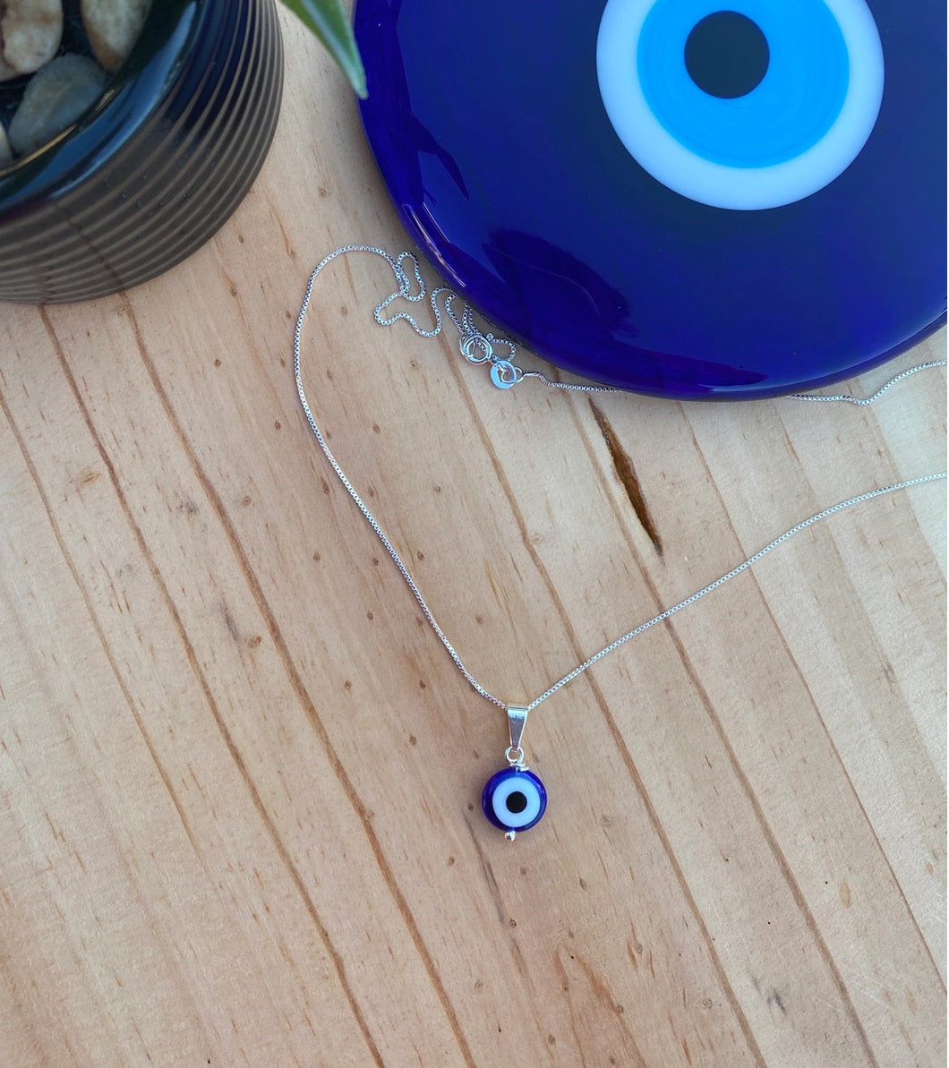 Protection Evil Eye 925 Silver Necklace