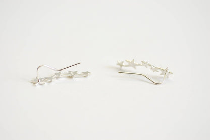 Cluster Star 925 Silver Earring