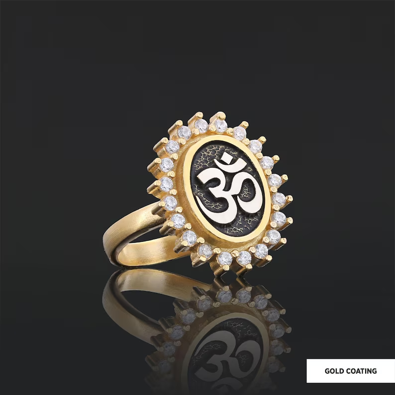 Om 925 Silver Ring