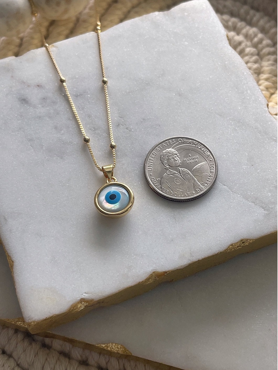 Lucky Evil Eye 925 Silver Necklace