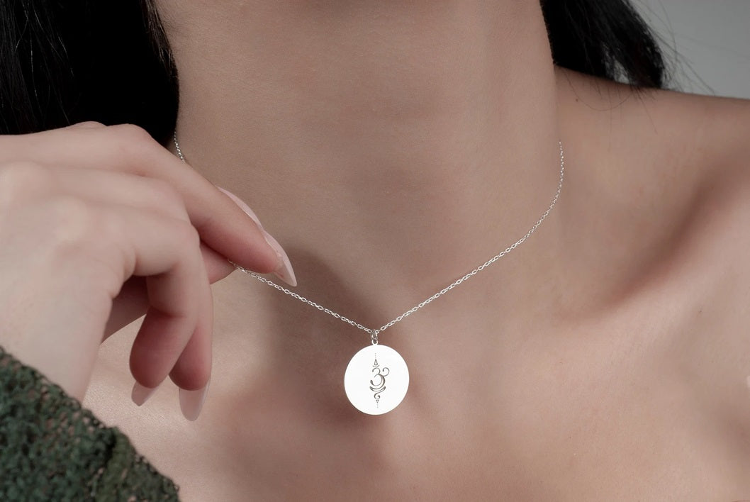 Om 925 Silver Necklace