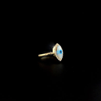 Luxurious Evil Eye 925 Silver Toe Ring