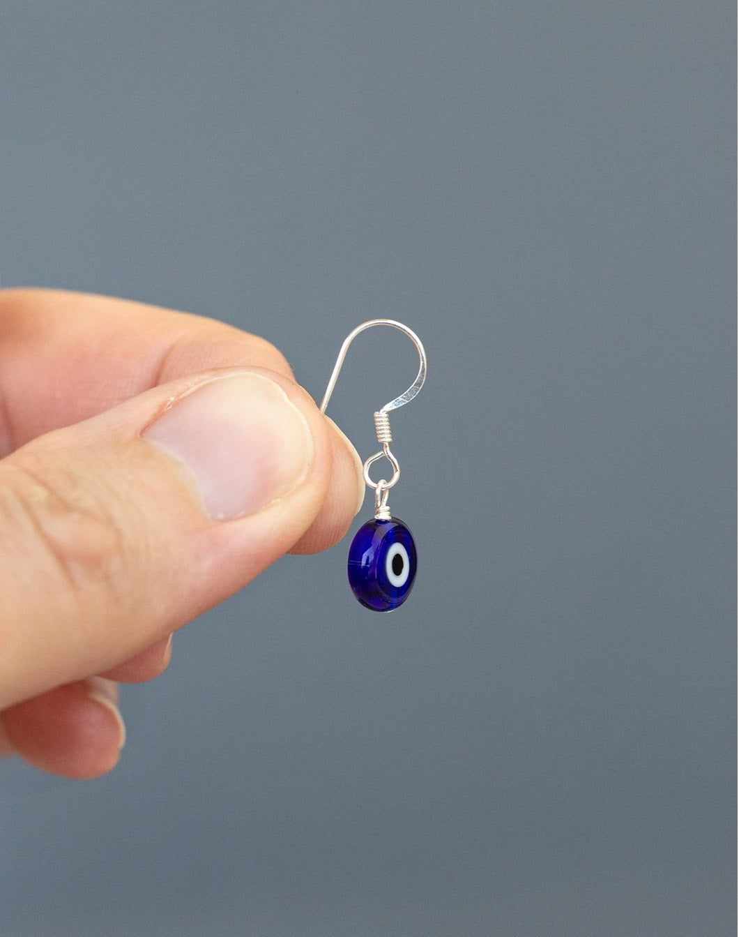 Amulet Evil Eye 925 Silver Earring