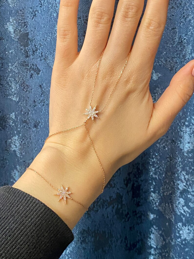 Gypsy 925 Silver Hand Chain