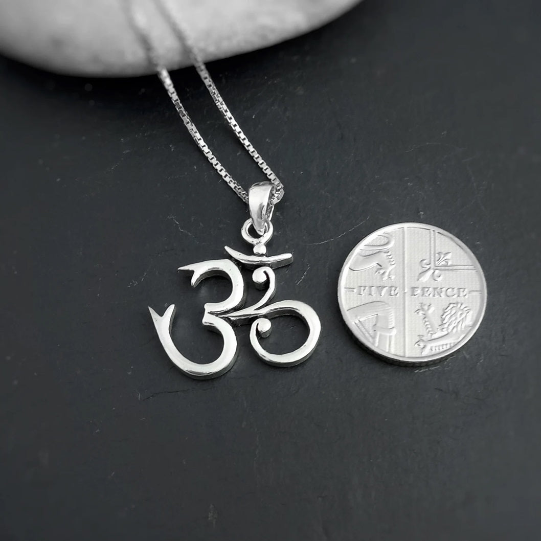 Om 925 Silver Necklace