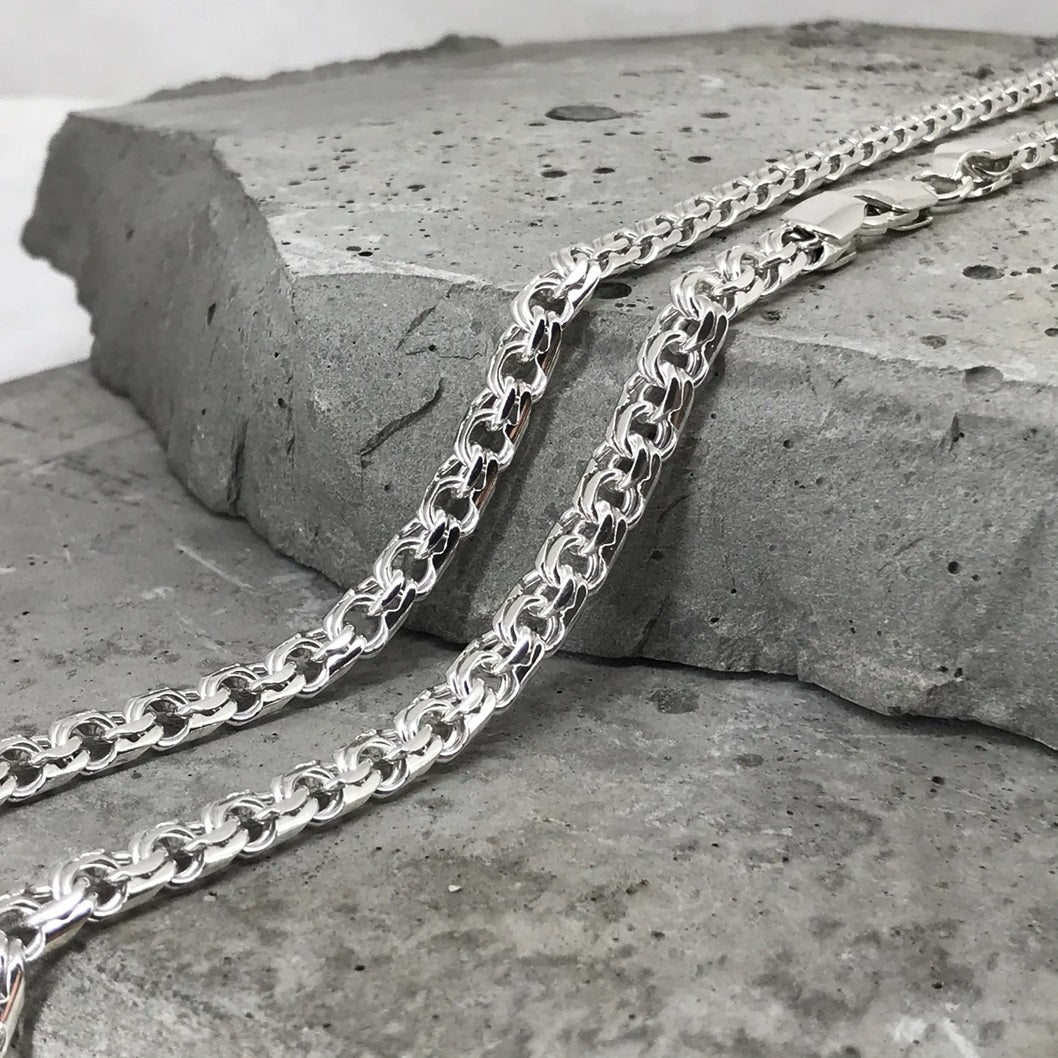 Byzantine 925 Silver Men's Chain